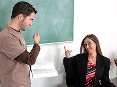 little tits, Simone Riley as Sexy Teacher